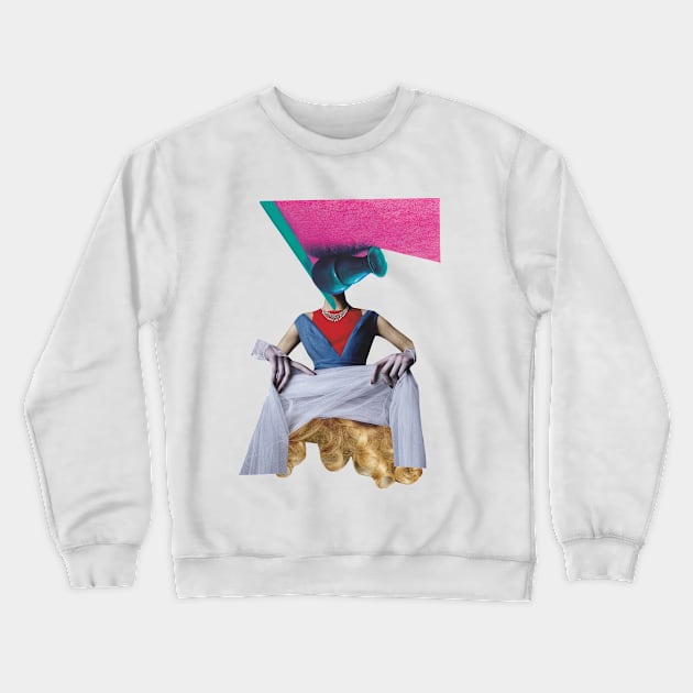 The Girl with blond hair Crewneck Sweatshirt by Luca Mainini